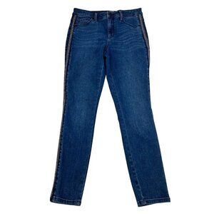 Universal Thread Womens Skinny Side Stripe Jeans Mid Rise Size 6/28